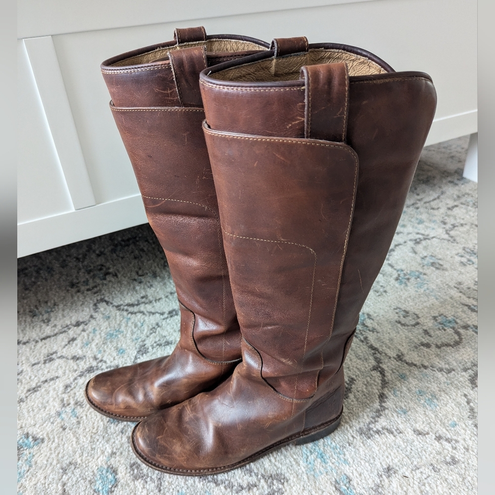 Frye Tall Paige Boots Size 8